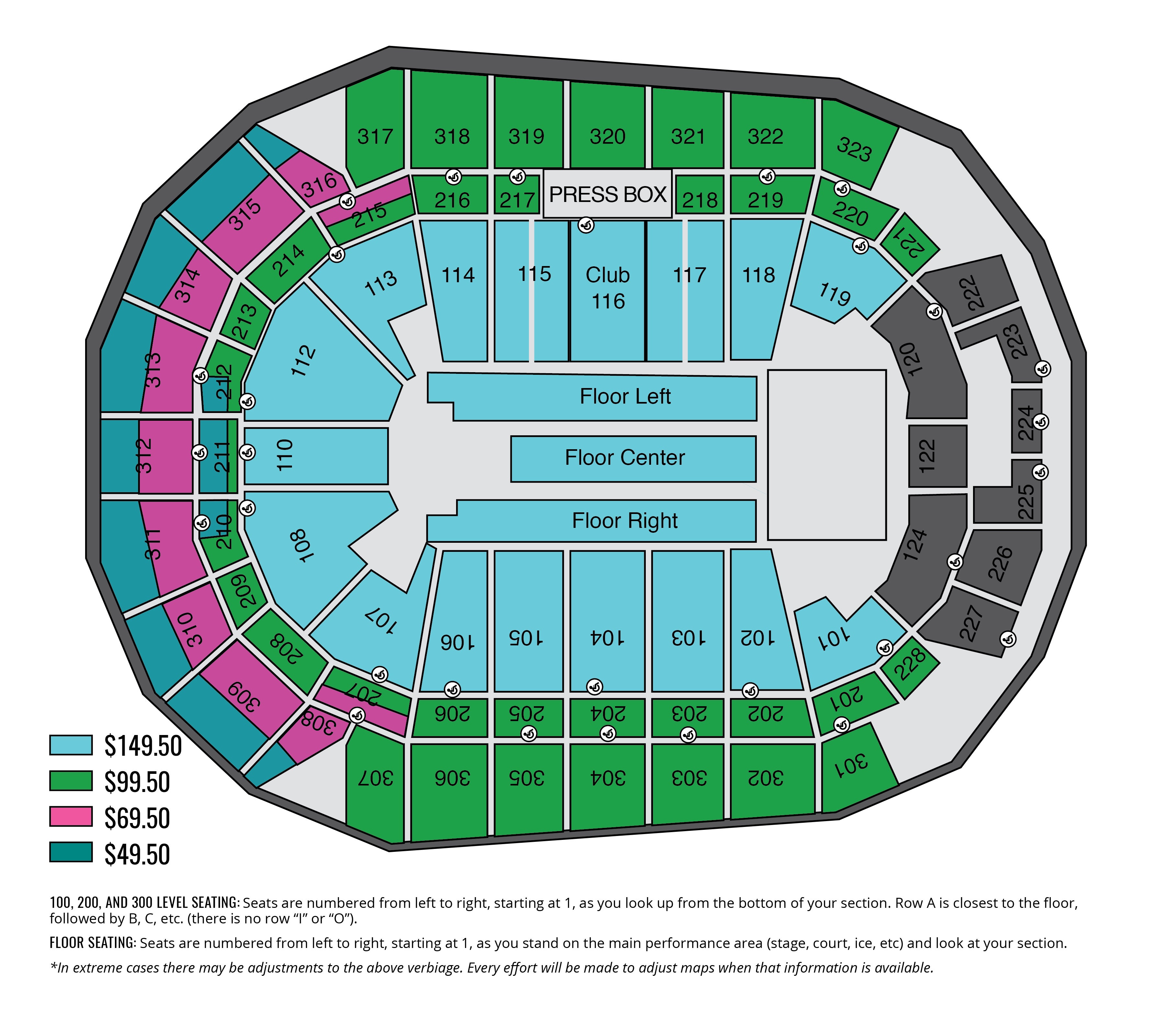 Seating Charts Iowa Events Center