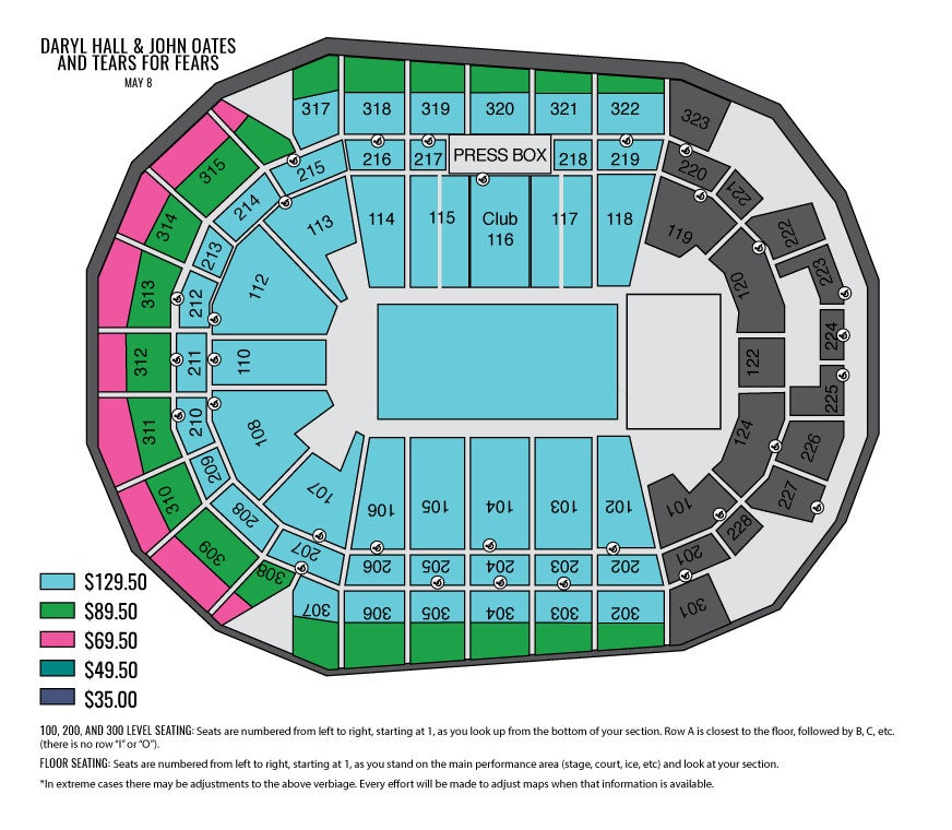 Seating Charts Iowa Events Center