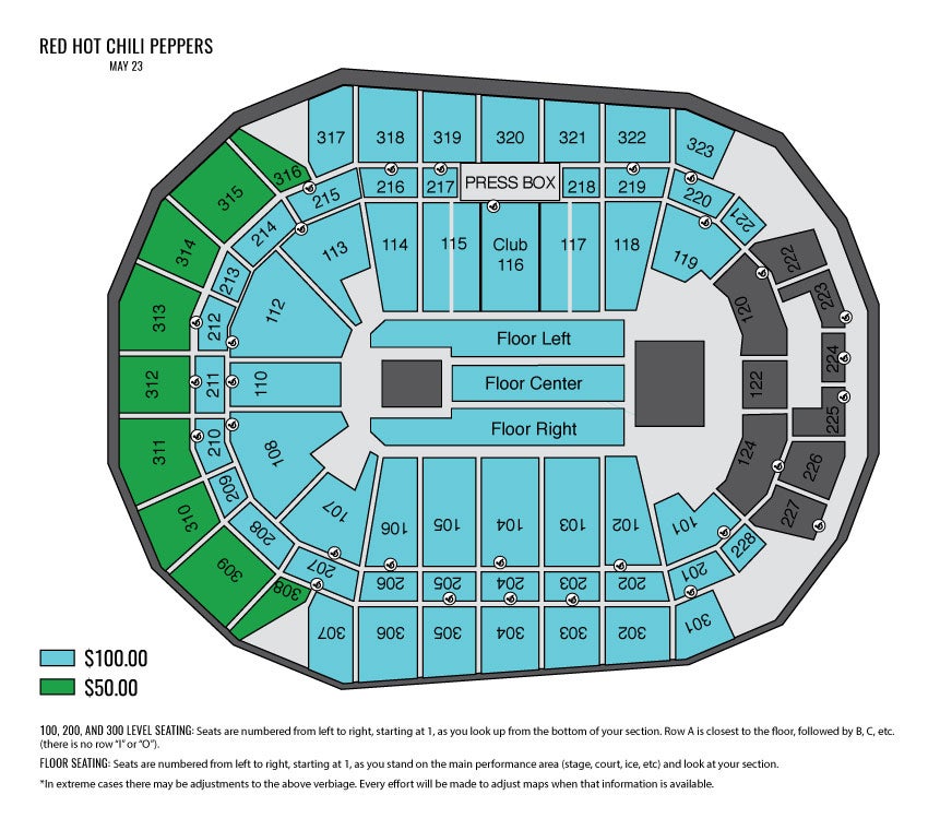 Seating Charts | Iowa Events Center