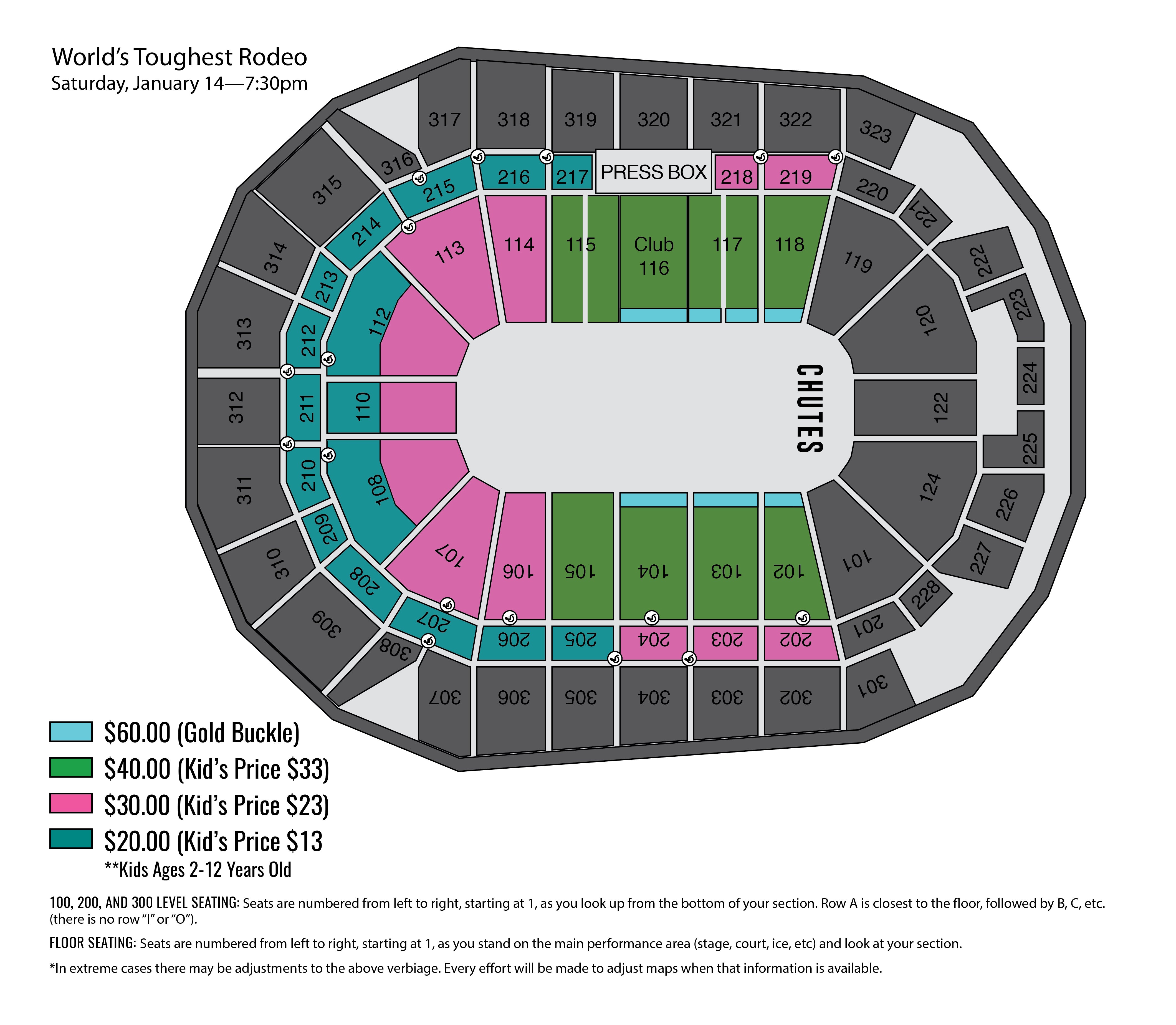 Seating Charts | Iowa Events Center