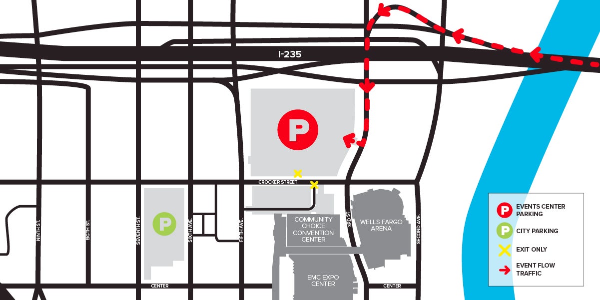 Directions from East to Exit 8A to 3rd Street 